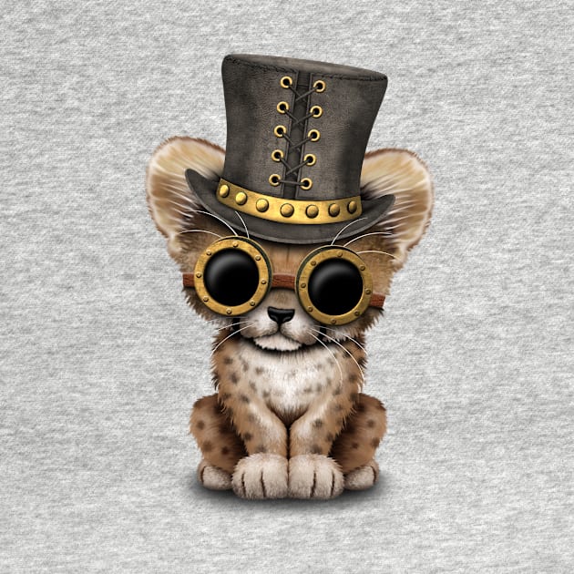 Steampunk Baby Cheetah Cub by jeffbartels